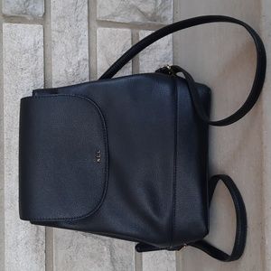 Lauren by Ralph Lauren 100% Leather Black Bag